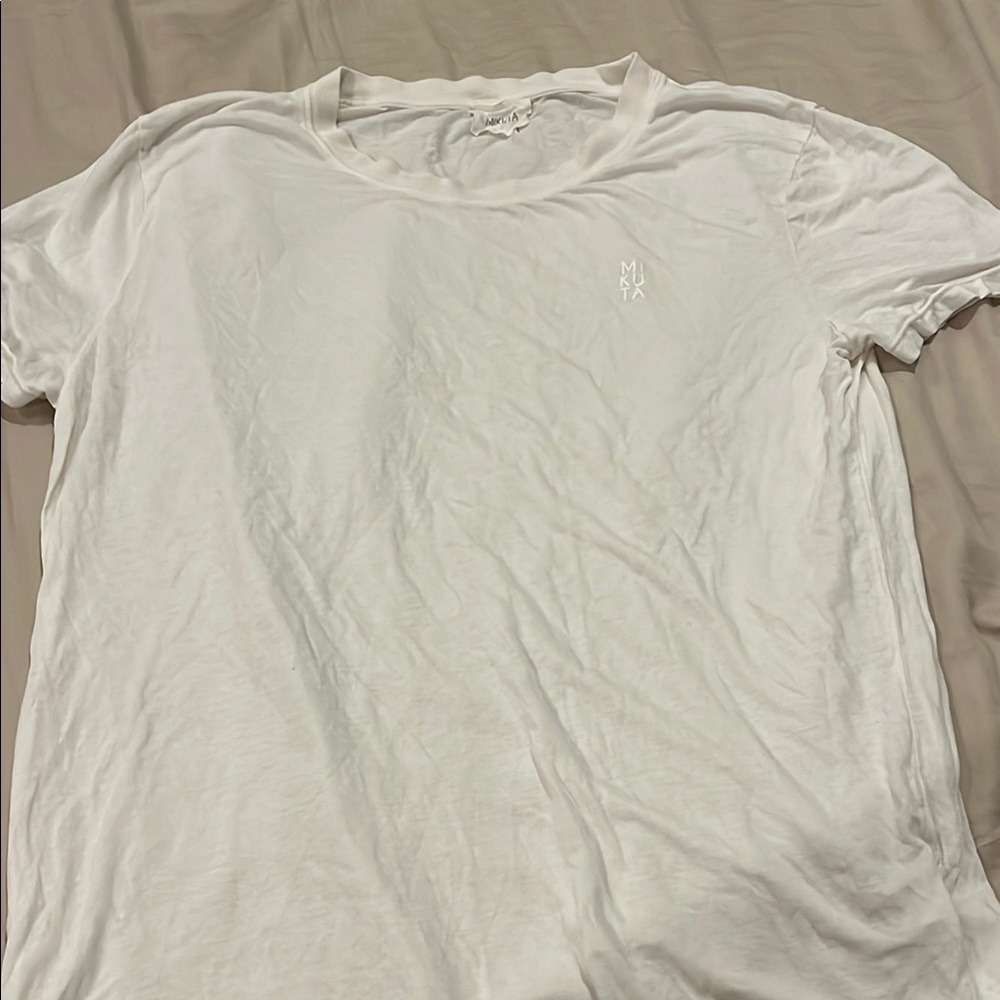 Mikuta White Short-Sleeve Crew Tee